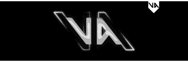 a logo for a company called via is displayed on a black background