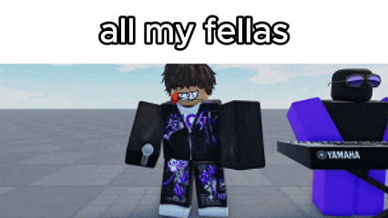 a roblox character is standing next to a yamaha keyboard ..