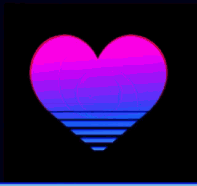 a purple and blue swirl with a black background