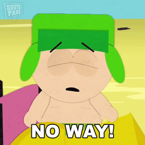 No Way Kyle Broflovski GIF - No Way Kyle Broflovski South Park GIFs