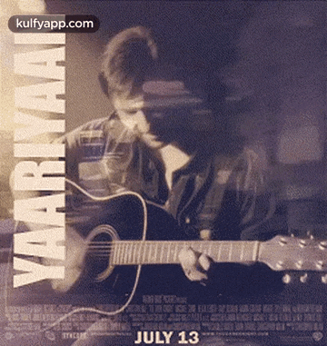 a man is playing a guitar on a poster for a movie called yaariyaan