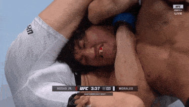 a ufc match between morales and rosas jr