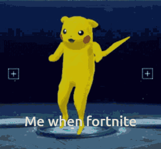 Fortnite Fortnite Default Dance GIF - Fortnite Fortnite Default Dance Pikachu Meme GIFs