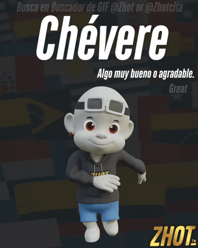 a cartoon character wearing a zhot hoodie and shorts