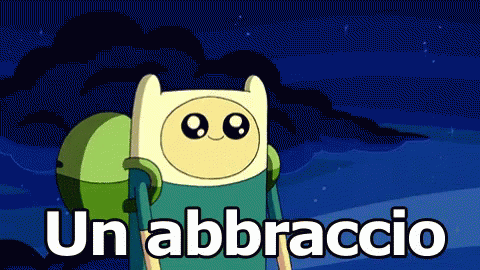 Abbraccio Un Abbraccio Ti Voglio Bene Adventure Time GIF - Hug I Love You Big Hug GIFs