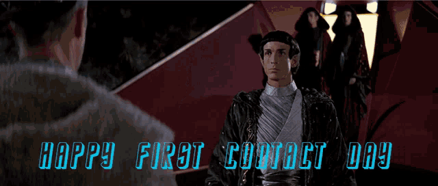 First Contact Hapy First Contact Day GIF - First Contact Hapy First Contact Day Live Long And Prosper GIFs