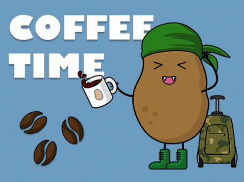 Coffee Tea GIF - Coffee Tea Potatocommandos GIFs