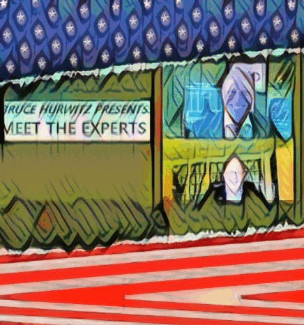 bruce hurwitz presents meet the experts in a painting