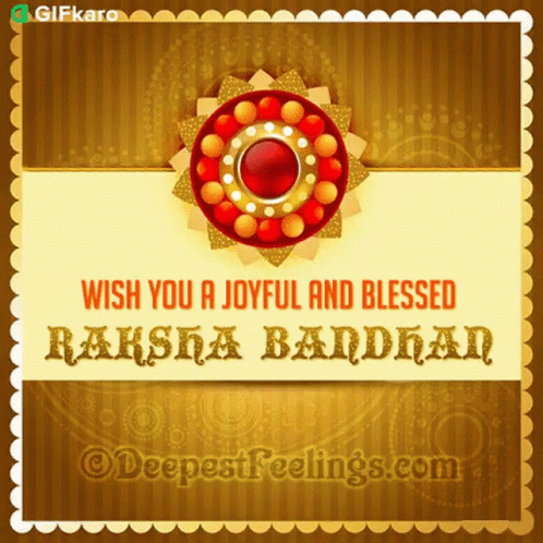 Wish You A Joyful And Blessed Raksha Bandhan Gifkaro GIF - Wish You A Joyful And Blessed Raksha Bandhan Gifkaro Happy Raksha Bandhan GIFs