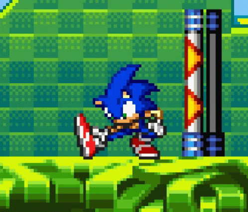 Sonic Video Game GIF - Sonic Video Game Stretching GIFs