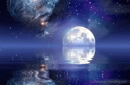 Moon Night GIF - Moon Night Water GIFs