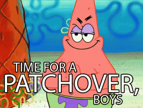 Patrick Star Time For A Patchover Boys GIF - Patrick Star Time For A Patchover Boys Patchover GIFs