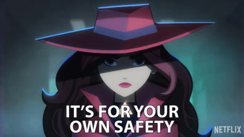 Its For Your Own Safety Gina Rodriguez GIF - Its For Your Own Safety Gina Rodriguez Carmen Sandiego GIFs