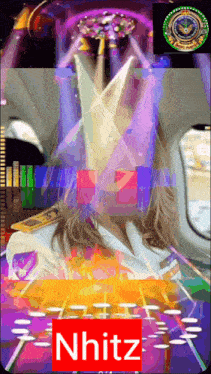 a colorful image of a woman with the word nhitz on the bottom right