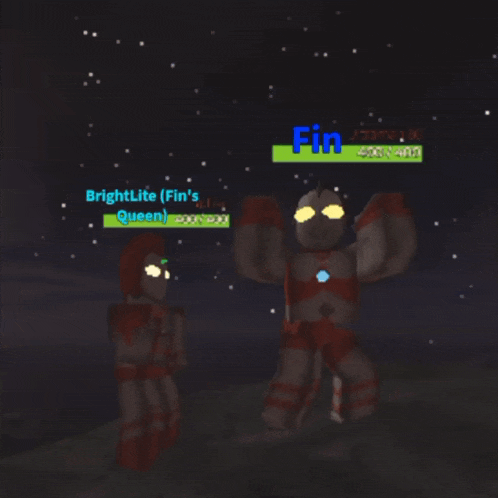 a screenshot of a video game with the words brightlite ( fin 's queen ) on the bottom