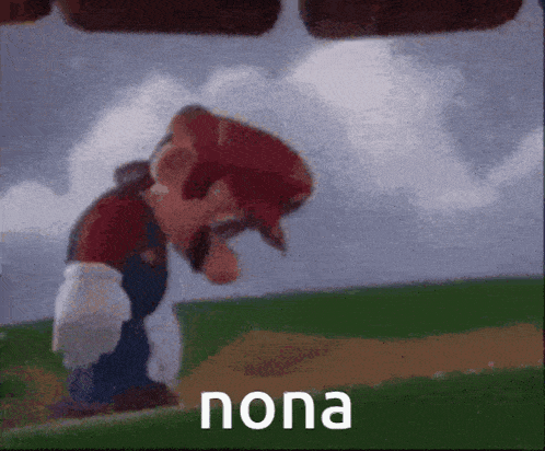 a cartoon character with the word nona written on the bottom