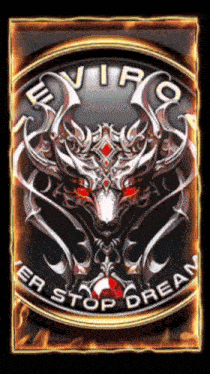 a virgo symbol with a bull and the words never stop dream