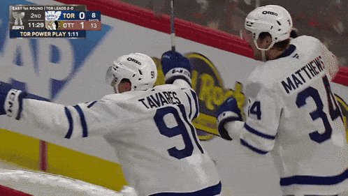 two hockey players one of whom is named tavares