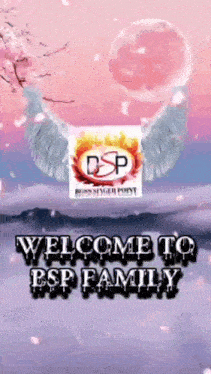 a welcome to bsp family advertisement with a pink background