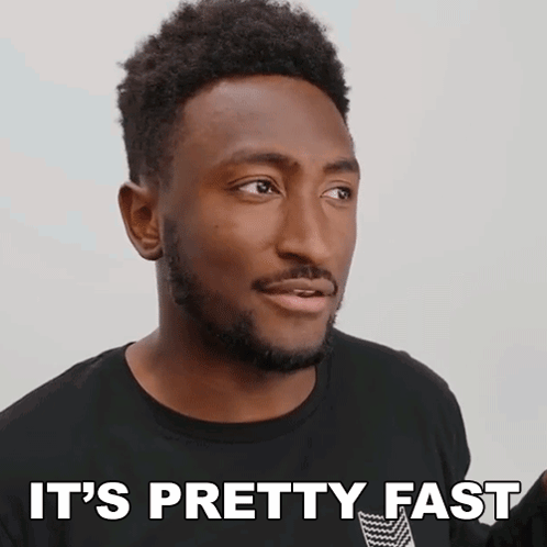 Its Pretty Fast Marques Brownlee GIF - Its Pretty Fast Marques Brownlee Its Pretty Quick GIFs