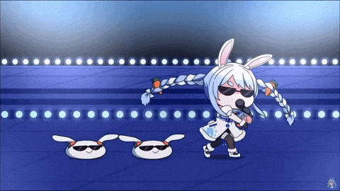 a cartoon of a girl with sunglasses and a microphone