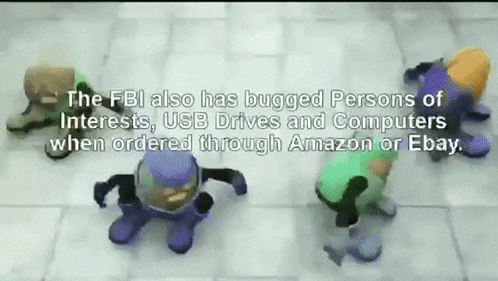 the fbi also has bugged people of interests usb drives and computers when ordered through amazon or ebay