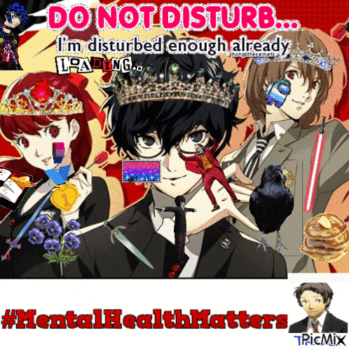 a poster that says ' do not disturb i 'm disturbed enough already loading ' on it