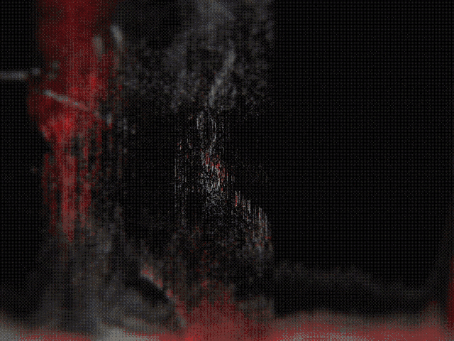 a black background with a few white lines