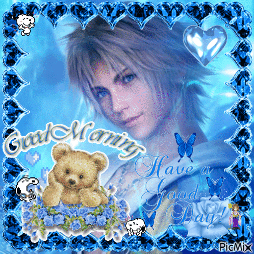 a picture of a teddy bear with the words good morning have a good day