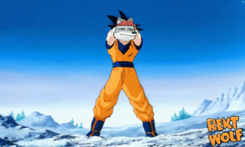 Rekt Wolf Goku Saiyan GIF - Rekt Wolf Goku Saiyan GIFs