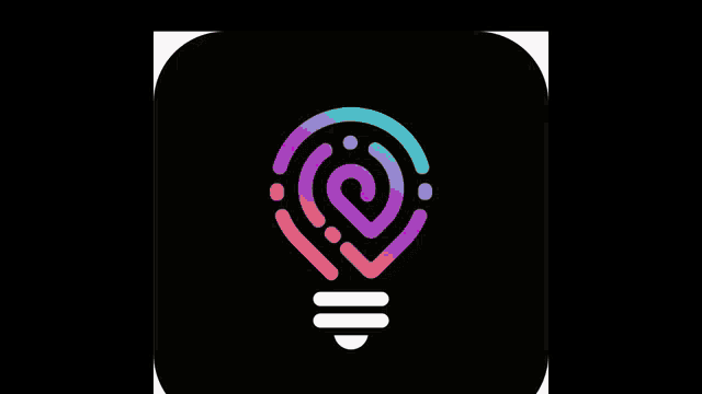a logo for mb digital art features a light bulb