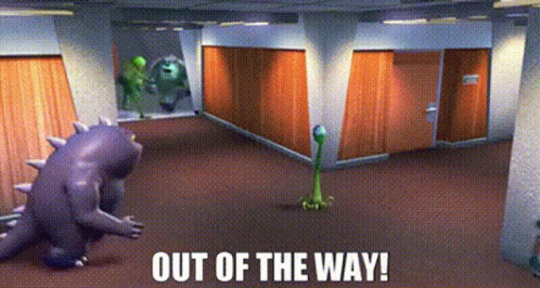 Monsters Inc Sully GIF - Monsters Inc Sully Out Of The Way GIFs
