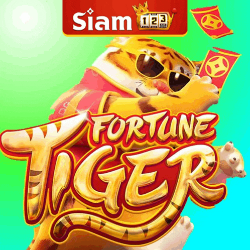 a poster for fortune tiger with a tiger wearing sunglasses