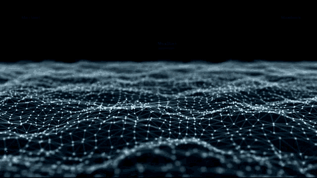 a dark blue background with a grid of lines and dots that says ' blue ocean ' on the bottom