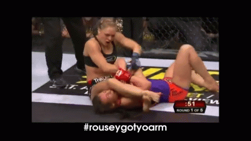 Ufc 168 Prediction: Watch Your Arm Tate GIF - Ufc Rhonda Rousey Fight GIFs