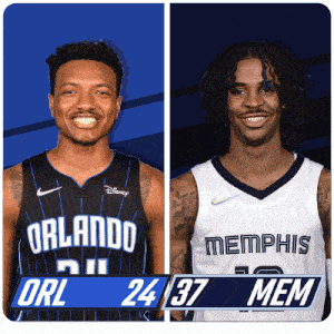 two basketball players from the orlando magic and memphis mem