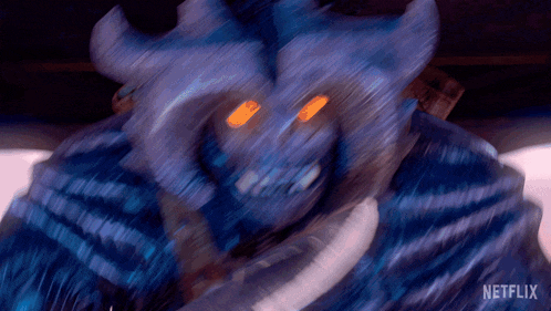 a blurry picture of a monster with netflix written on the bottom right