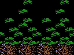 a video game with a purple border and a bunch of green frogs
