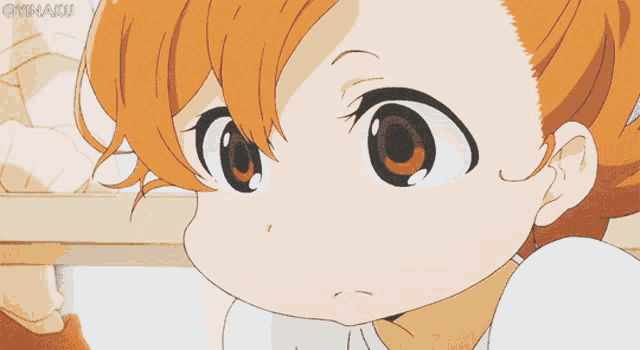 a close up of a child 's face with a watermark of oyamaku