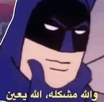 a close up of a cartoon character wearing a batman mask and making a funny face .
