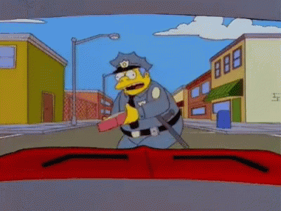 The Simpsons Snake Wiggums GIF - The Simpsons Snake Wiggums Run Over GIFs