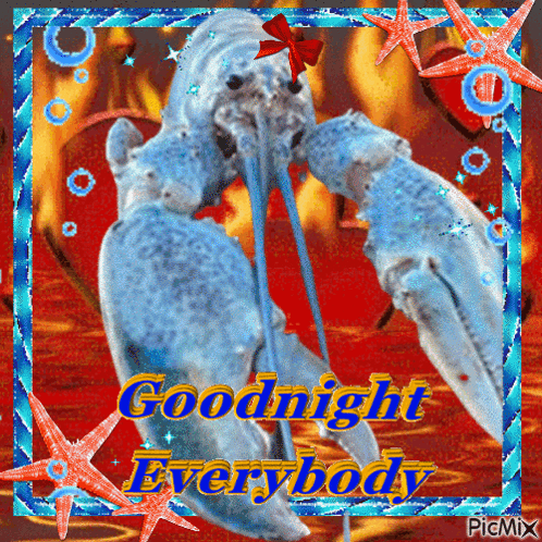 Goodnight Lobster GIF - Goodnight Lobster Bluelobster GIFs