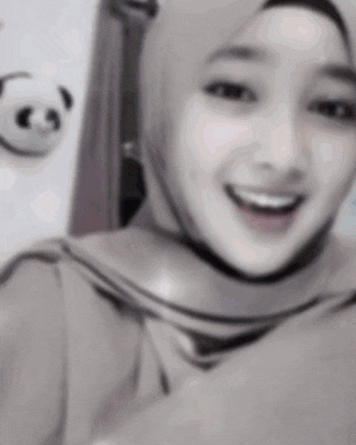 a woman wearing a hijab is smiling and looking at the camera .
