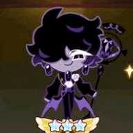 a cartoon character is standing on a podium with wings and a microphone in a dark room .