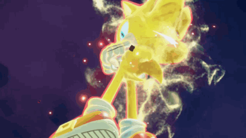 Sonic Frontiers Super Sonic GIF - Sonic Frontiers Sonic Super Sonic GIFs