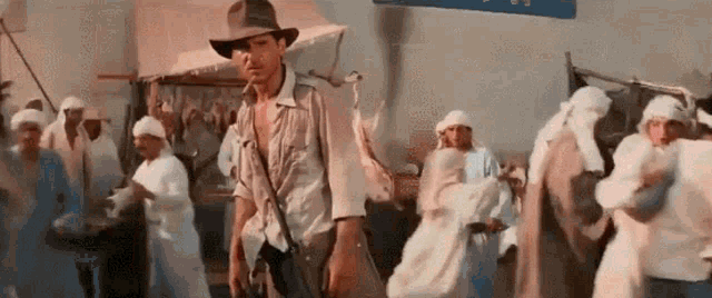Indiana Jones Kylo Ren GIF - Indiana Jones Kylo Ren Shoot GIFs