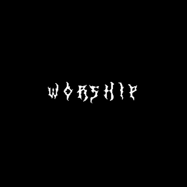 a white logo on a black background that looks like a skull .