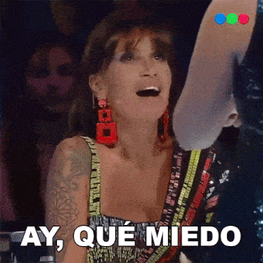 Ay Qué Miedo Flor Peña GIF - Ay Qué Miedo Flor Peña Got Talent Argentina GIFs
