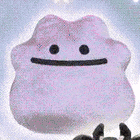 a close up of a marshmallow with a smile on it .
