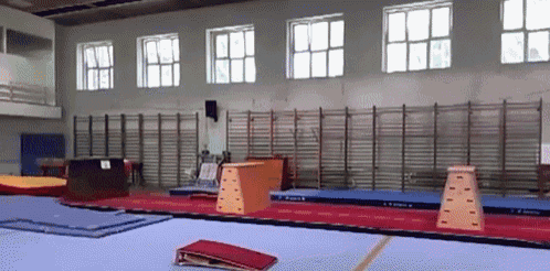 It'S Almost Like He Meant To Do That. GIF - Gymnastic Fails Stick It Fail GIFs